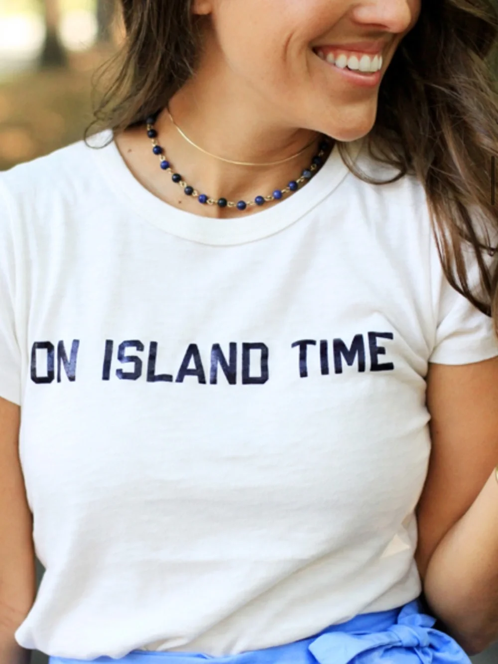J. Crew On ISLAND TIME Short Sleeve Tee